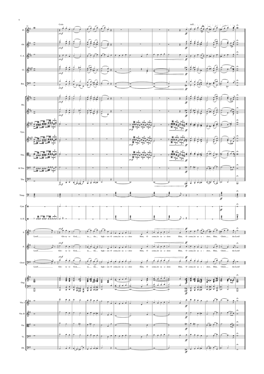 O Come, All Ye Faithful O Come, All Ye Faithful Full Orchestra scores gallery preview page 6