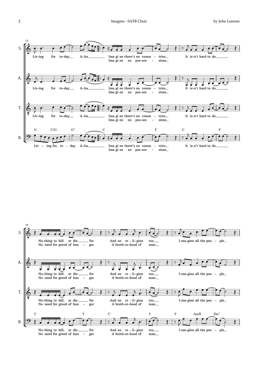 Imagine 4-Part scores gallery preview page 2