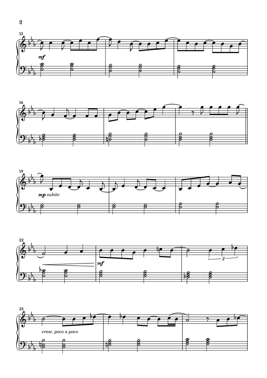 How Deep Is Your Love Easy Piano scores gallery preview page 2