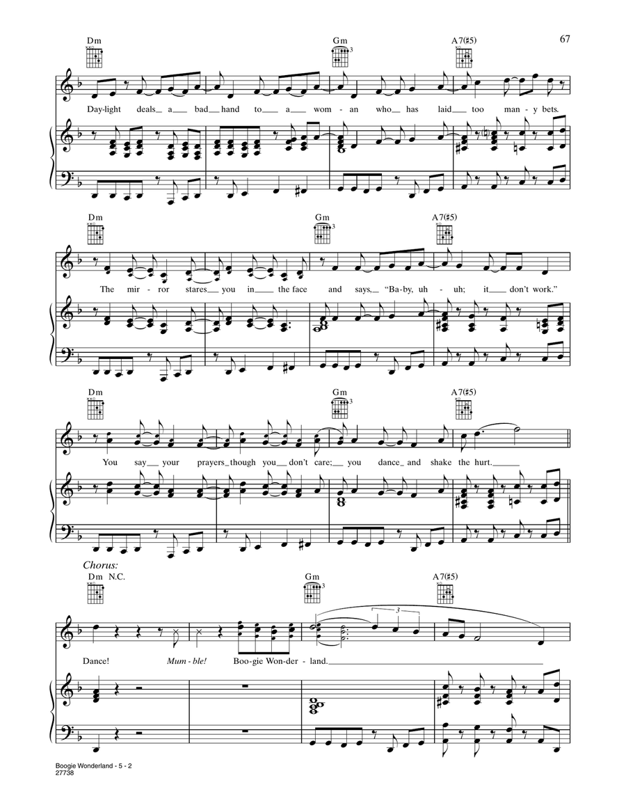 Boogie Wonderland (from Happy Feet) Piano, Vocal, Guitar scores gallery preview page 2