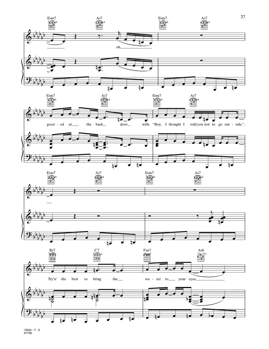 I Wish (from Happy Feet) I Wish (from Happy Feet) Piano, Vocal, Guitar scores gallery preview page 3