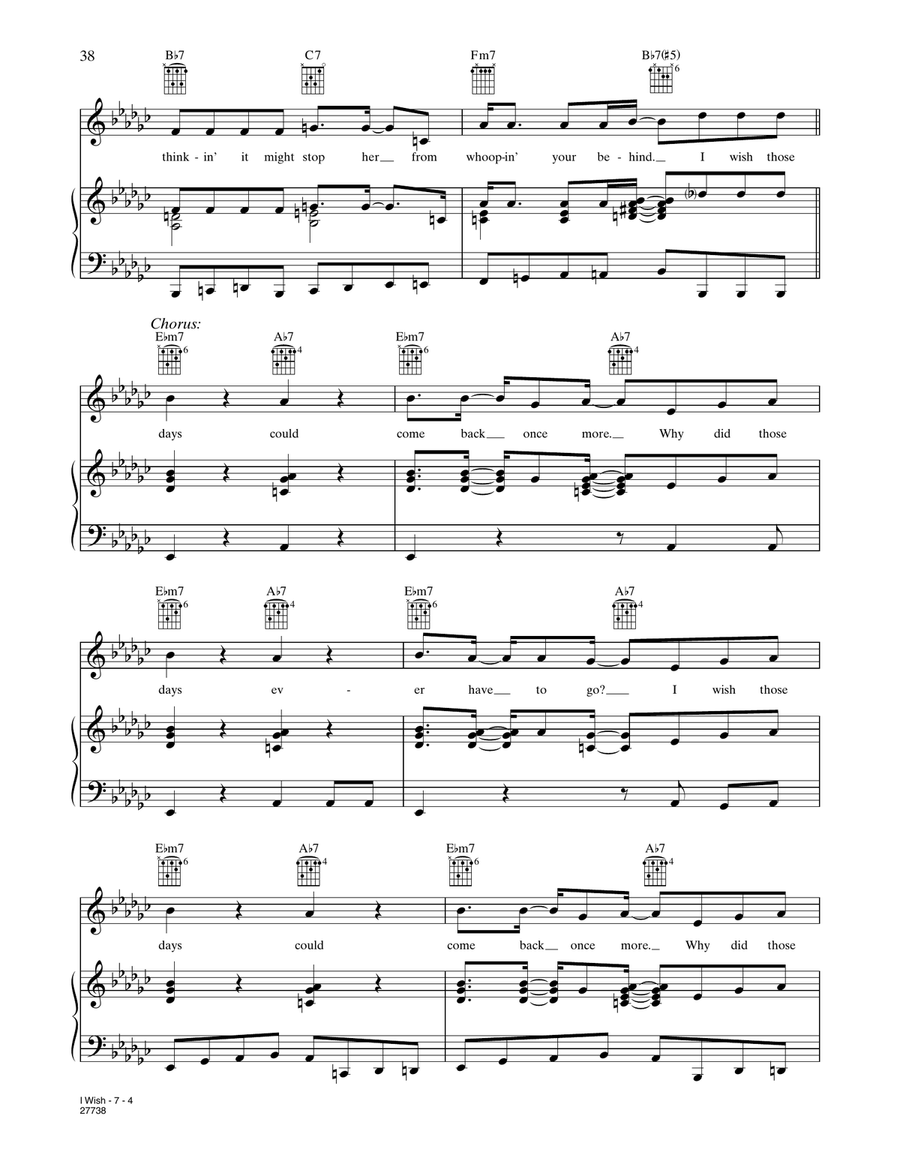 I Wish (from Happy Feet) I Wish (from Happy Feet) Piano, Vocal, Guitar scores gallery preview page 4