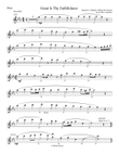 Great Is Thy Faithfulness - peaceful arr. for Flute & Piano