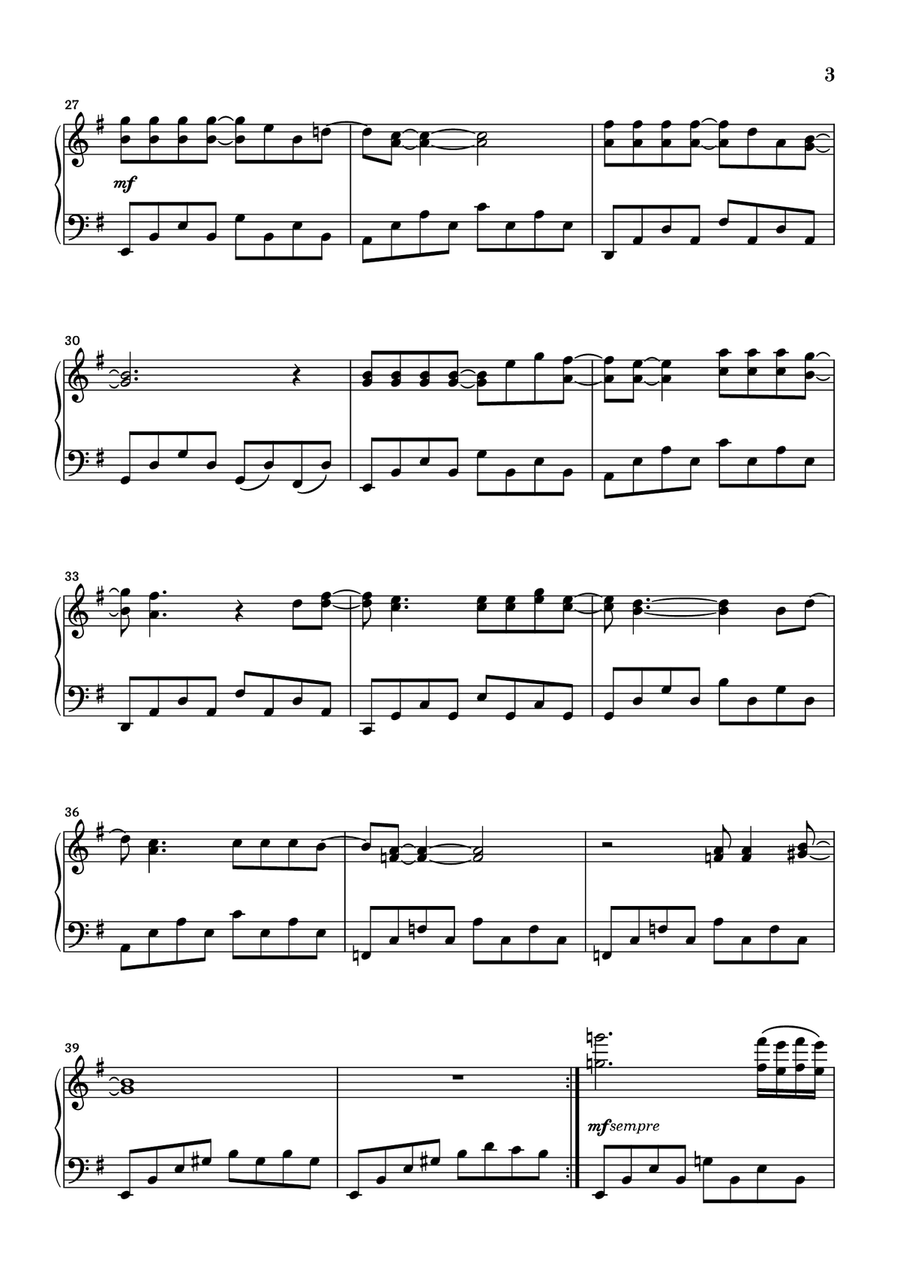Killing Me Softly With His Song Piano Solo scores gallery preview page 3