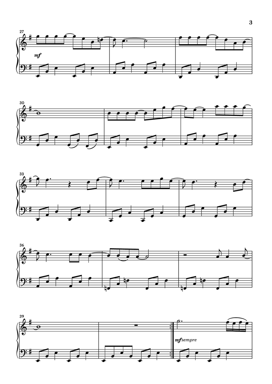 Killing Me Softly With His Song Piano Solo scores gallery preview page 3
