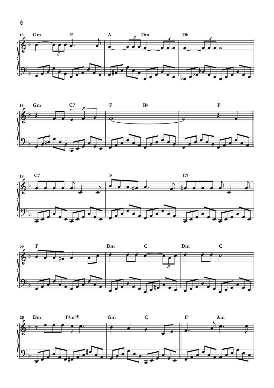 What A Wonderful World Piano Solo scores gallery preview page 2