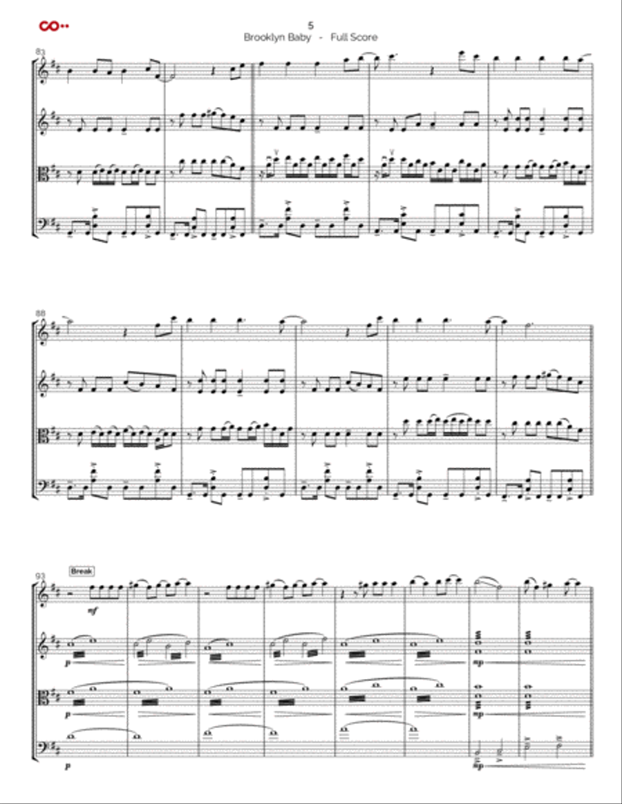 Brooklyn Baby Cello scores gallery preview page 5