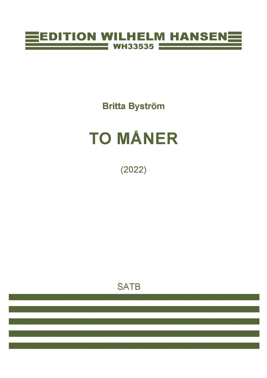 To Måner (2022) (Hyldest Til Per Nørgård) 4-Part scores gallery preview page 1