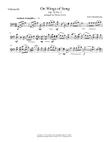 On Wings Of Song Op. 24 No. 2 for Cello Solo mini preview