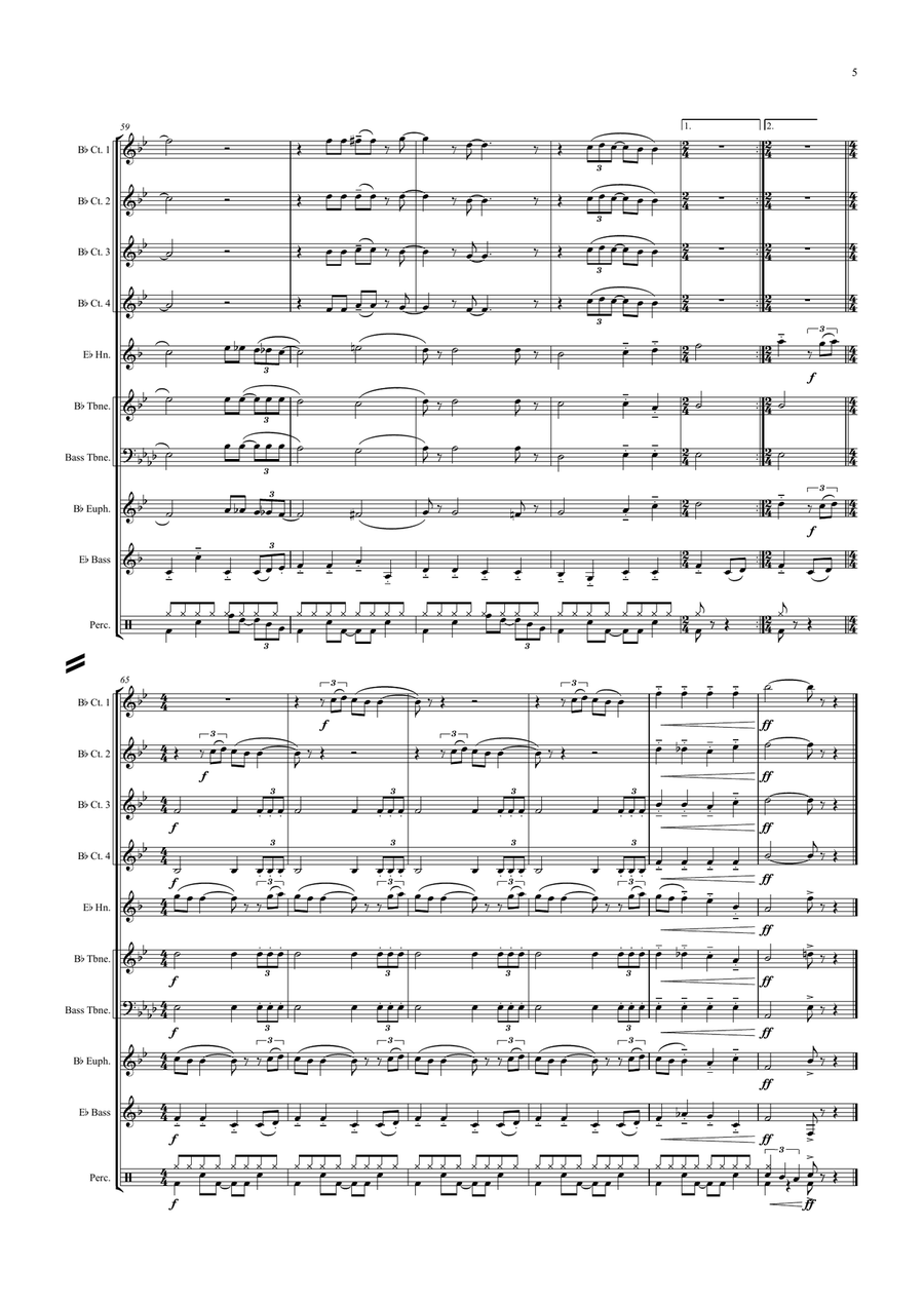 All You Need Is Love All You Need Is Love Brass Ensemble scores gallery preview page 5