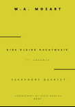 Eine Kleine Nachtmusik (2 mov.) - Saxophone Quartet (Full Score and Parts) mini preview