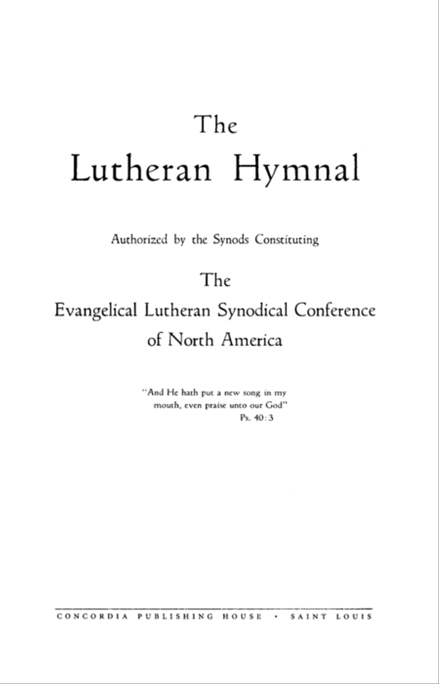 The Lutheran Hymnal: Pew Edition Choir scores gallery preview page 2