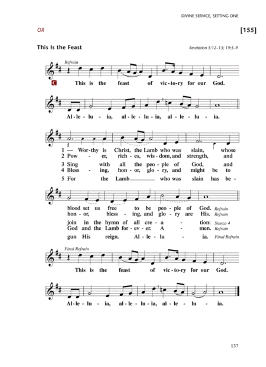 Lutheran Service Book: Altar Book Choir scores gallery preview page 12