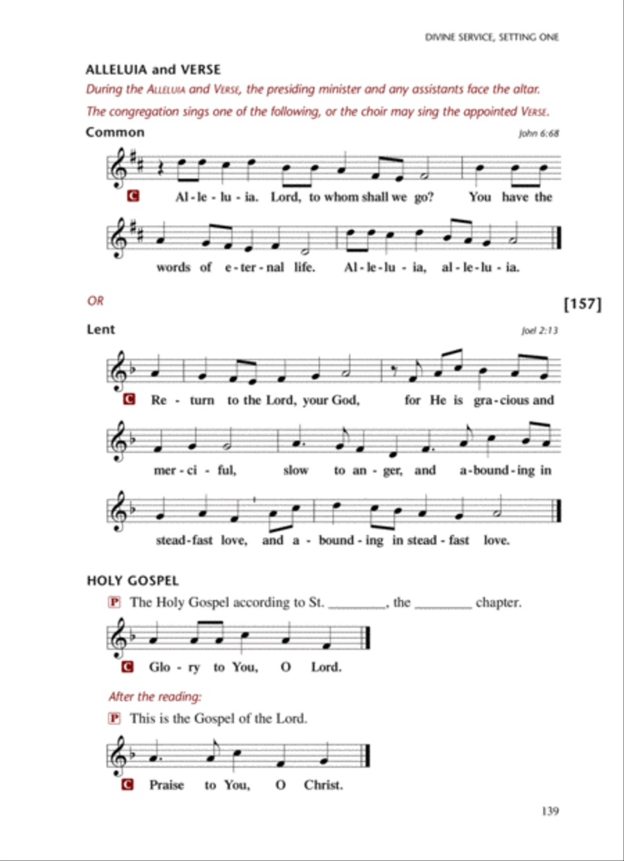 Lutheran Service Book: Altar Book Choir scores gallery preview page 14
