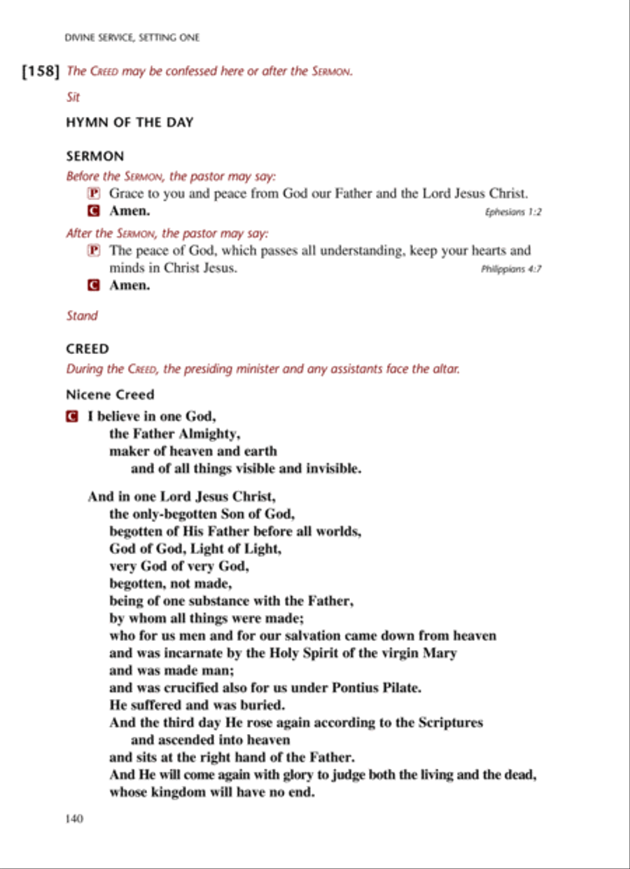 Lutheran Service Book: Altar Book Choir scores gallery preview page 15