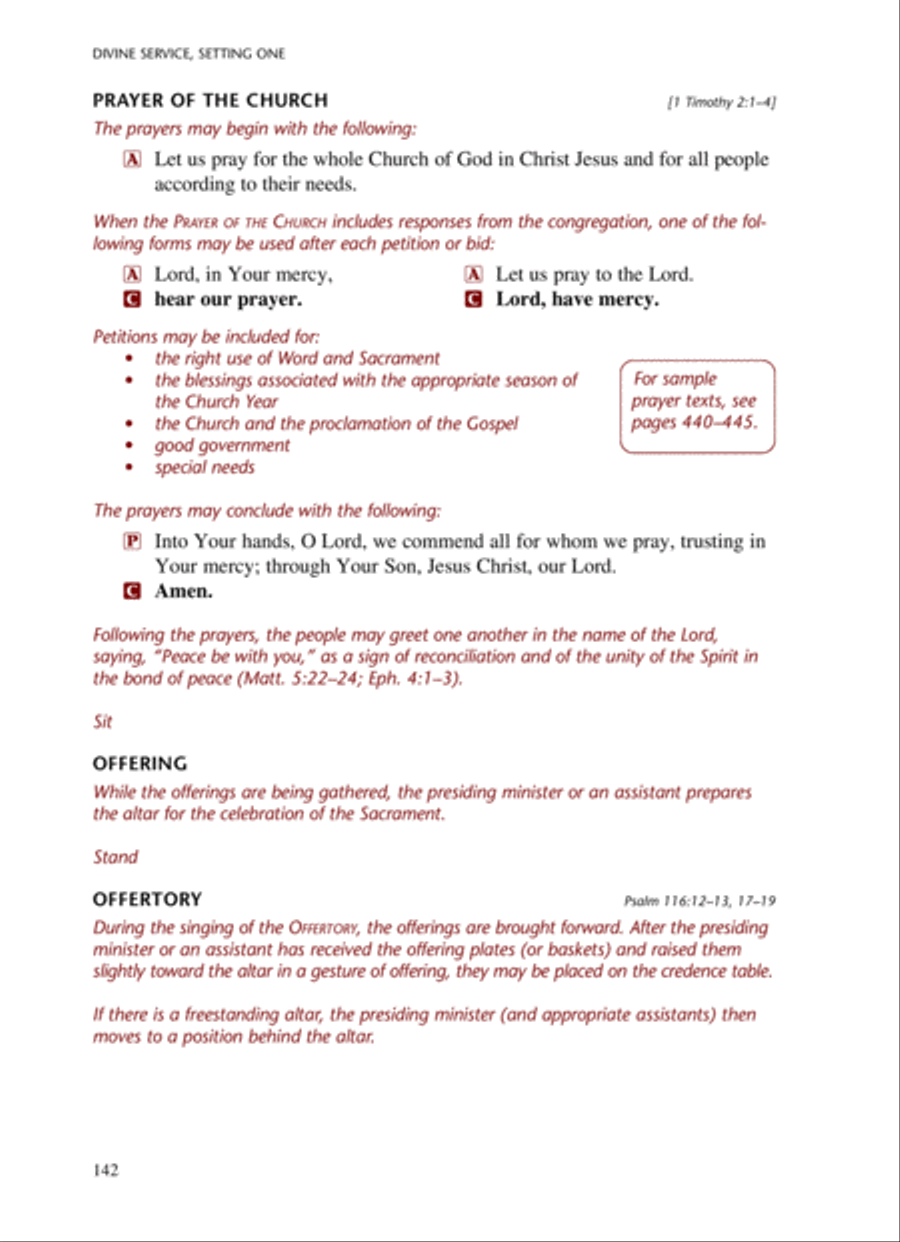 Lutheran Service Book: Altar Book Choir scores gallery preview page 17