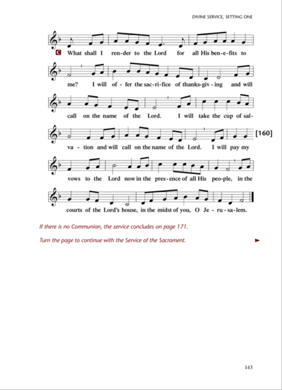 Lutheran Service Book: Altar Book Choir scores gallery preview page 18