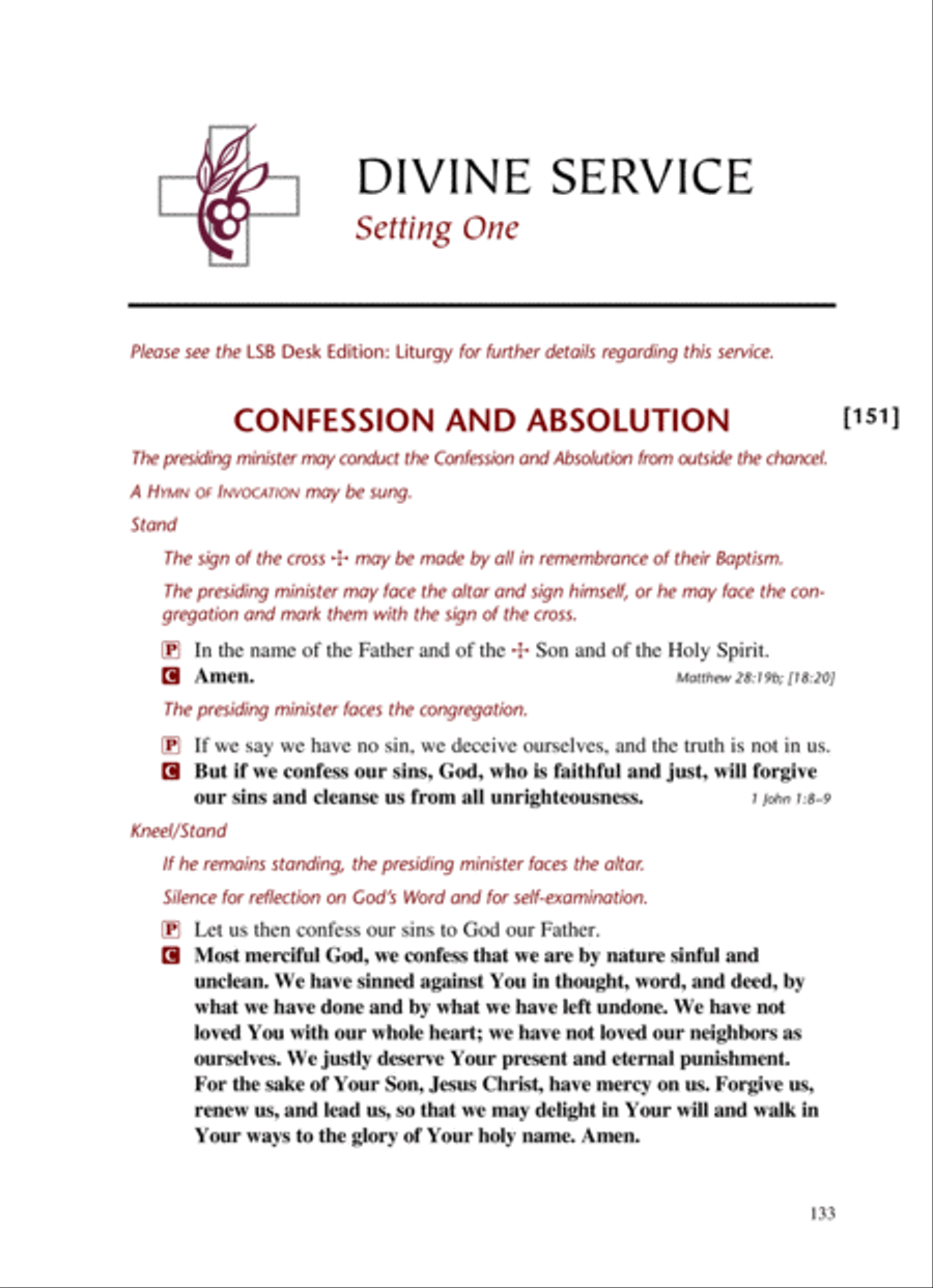 Lutheran Service Book: Altar Book Choir scores gallery preview page 8