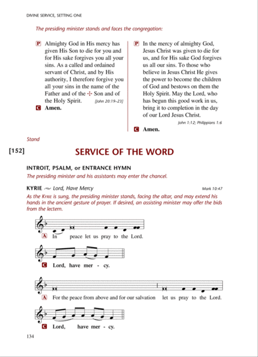 Lutheran Service Book: Altar Book Choir scores gallery preview page 9