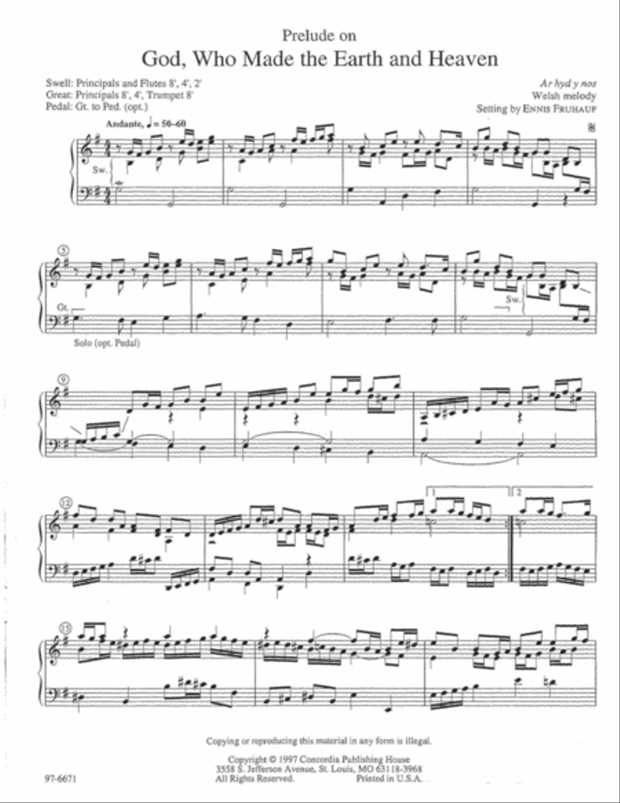Welsh Hymn Tune Preludes Welsh Hymn Tune Preludes Organ scores gallery preview page 2
