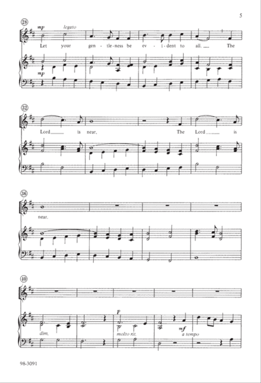 Rejoice in the Lord Always Choir scores gallery preview page 3