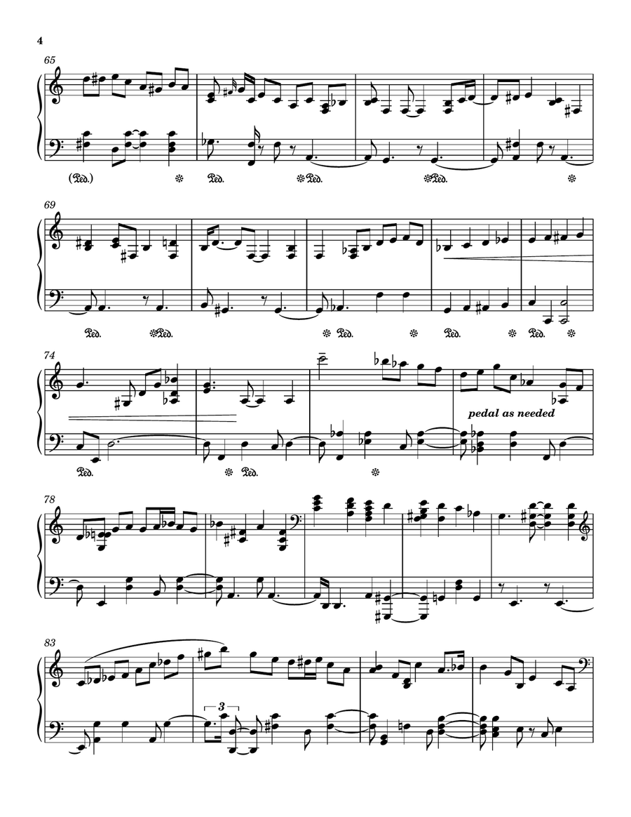 Quiet Nights Of Quiet Stars (corcovado) Piano Solo scores gallery preview page 4