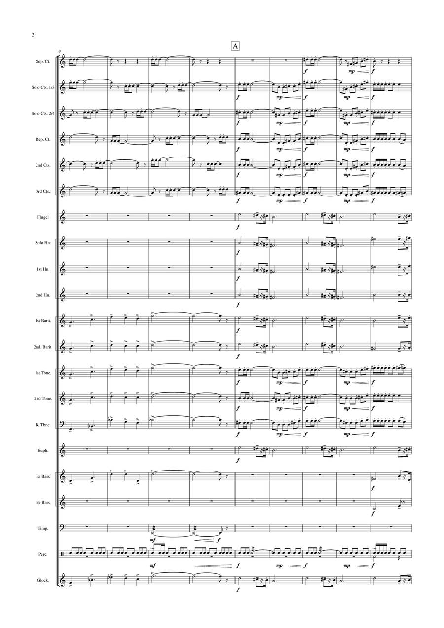 A Christmas Fanfare Brass Band scores gallery preview page 2