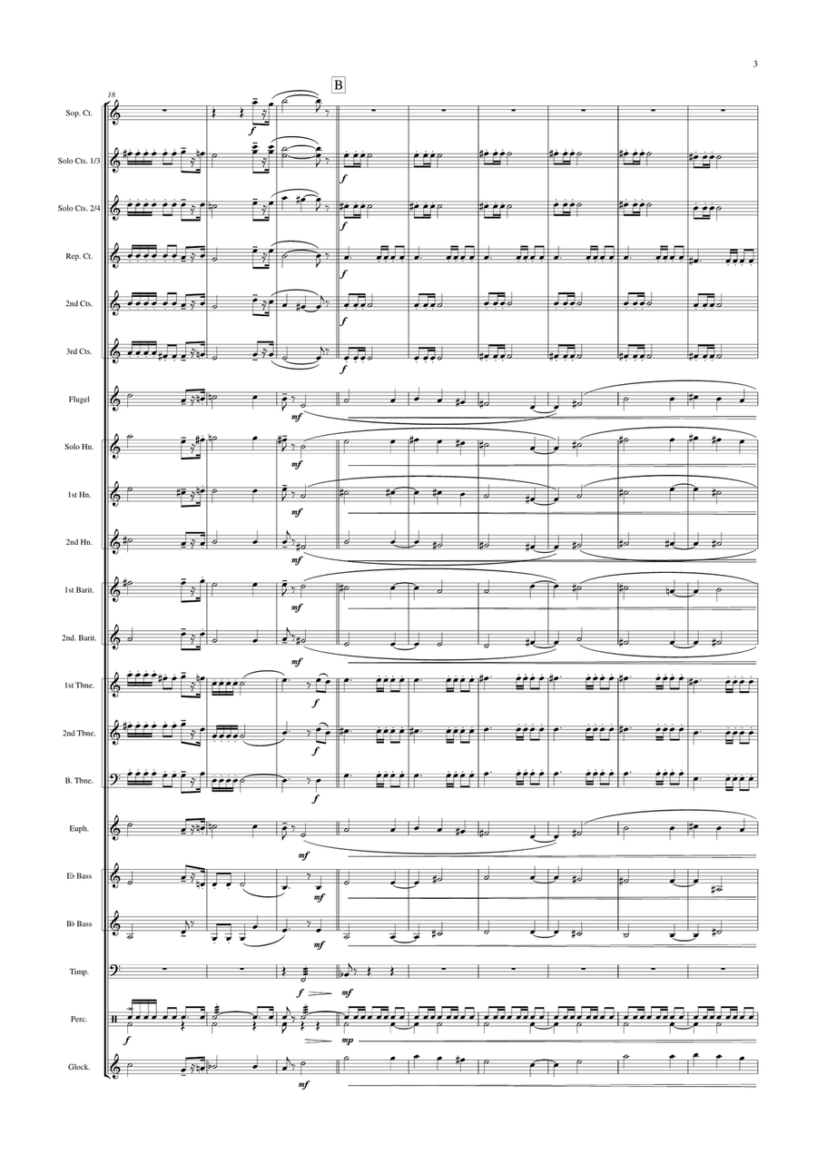A Christmas Fanfare Brass Band scores gallery preview page 3