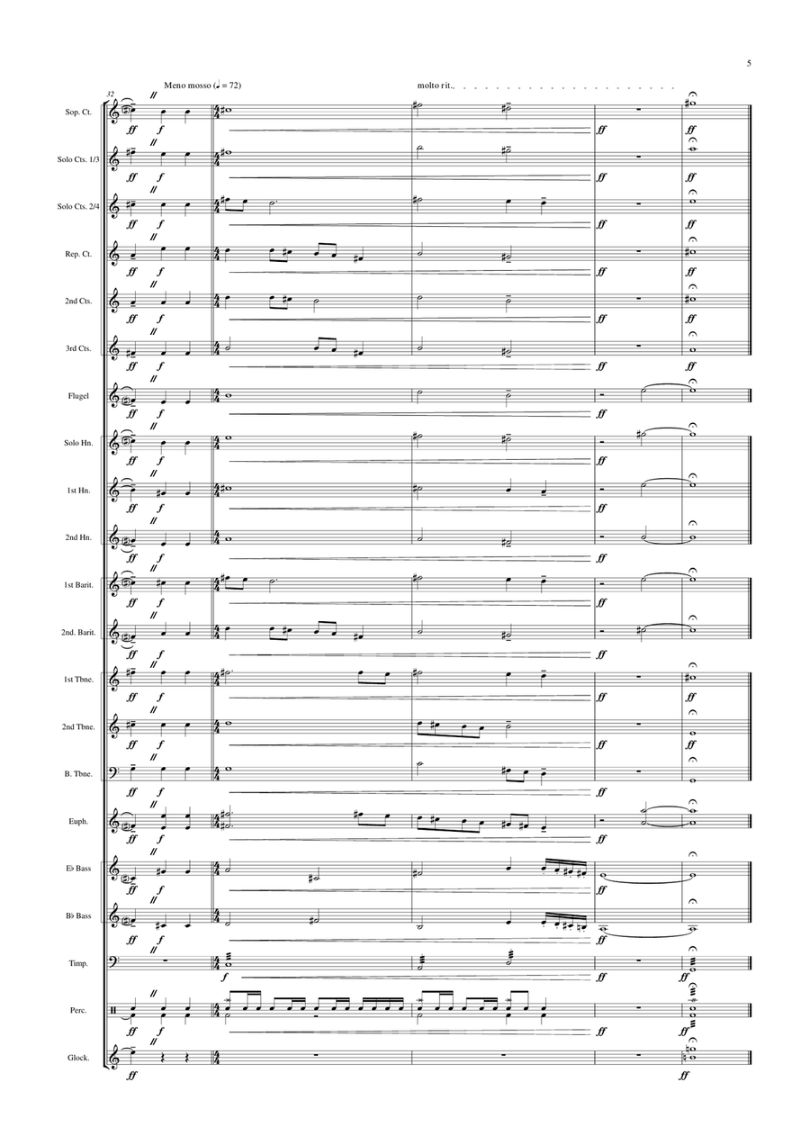 A Christmas Fanfare Brass Band scores gallery preview page 5