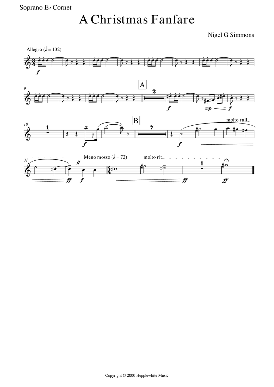 A Christmas Fanfare Brass Band scores gallery preview page 6
