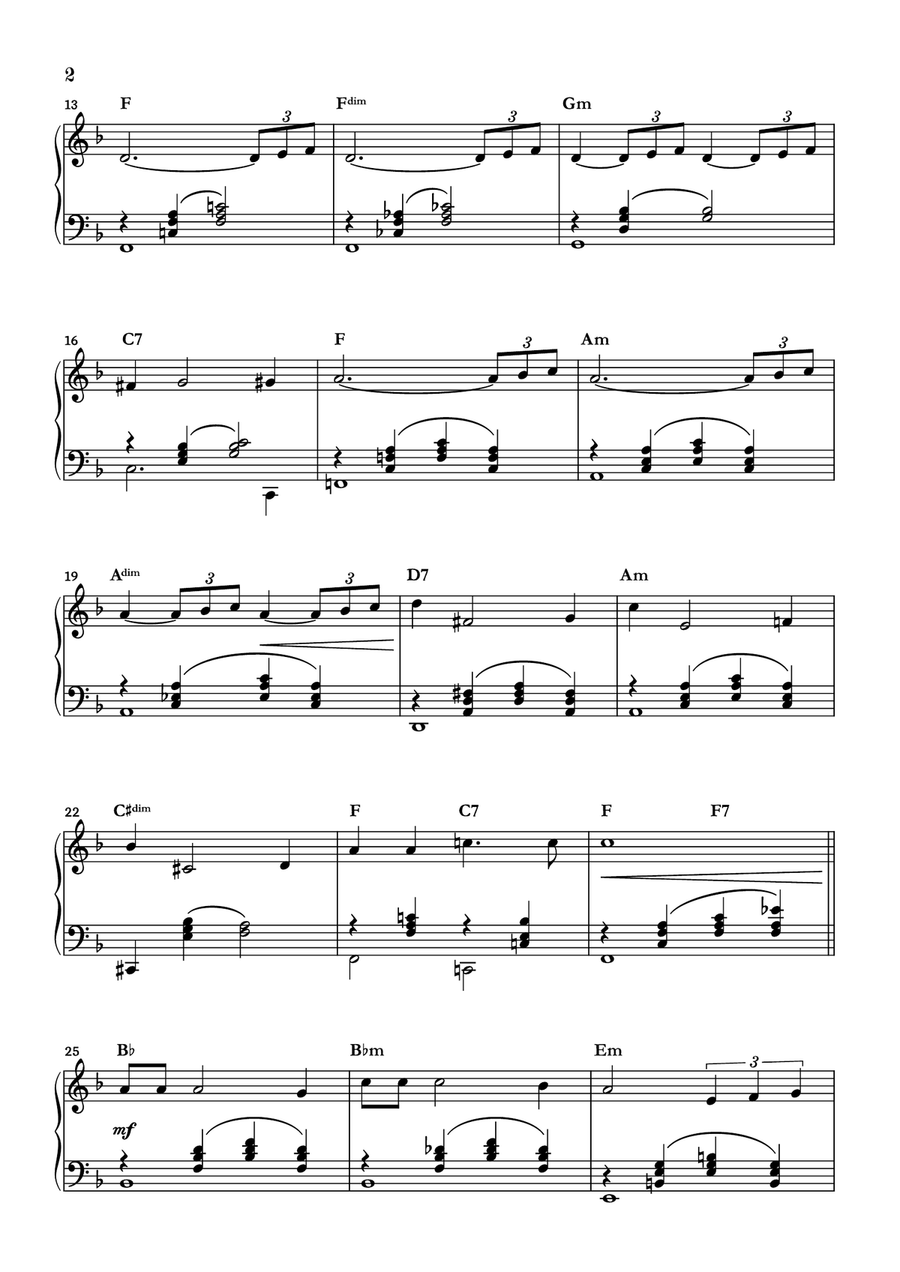 Moonlight Serenade Piano Solo scores gallery preview page 2