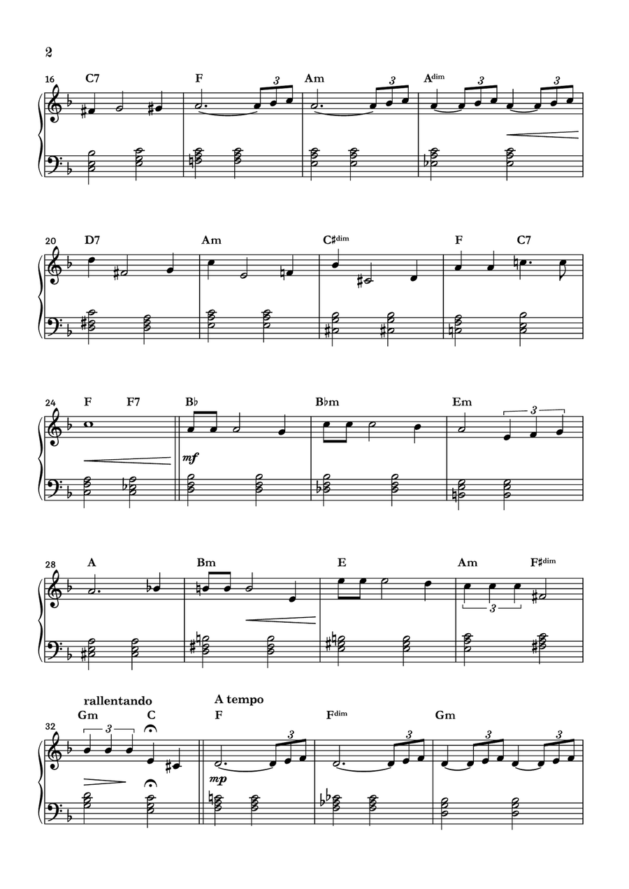 Moonlight Serenade Easy Piano scores gallery preview page 2