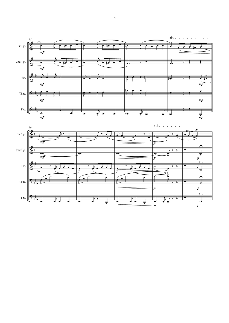 Ben Ben Brass Quintet scores gallery preview page 3