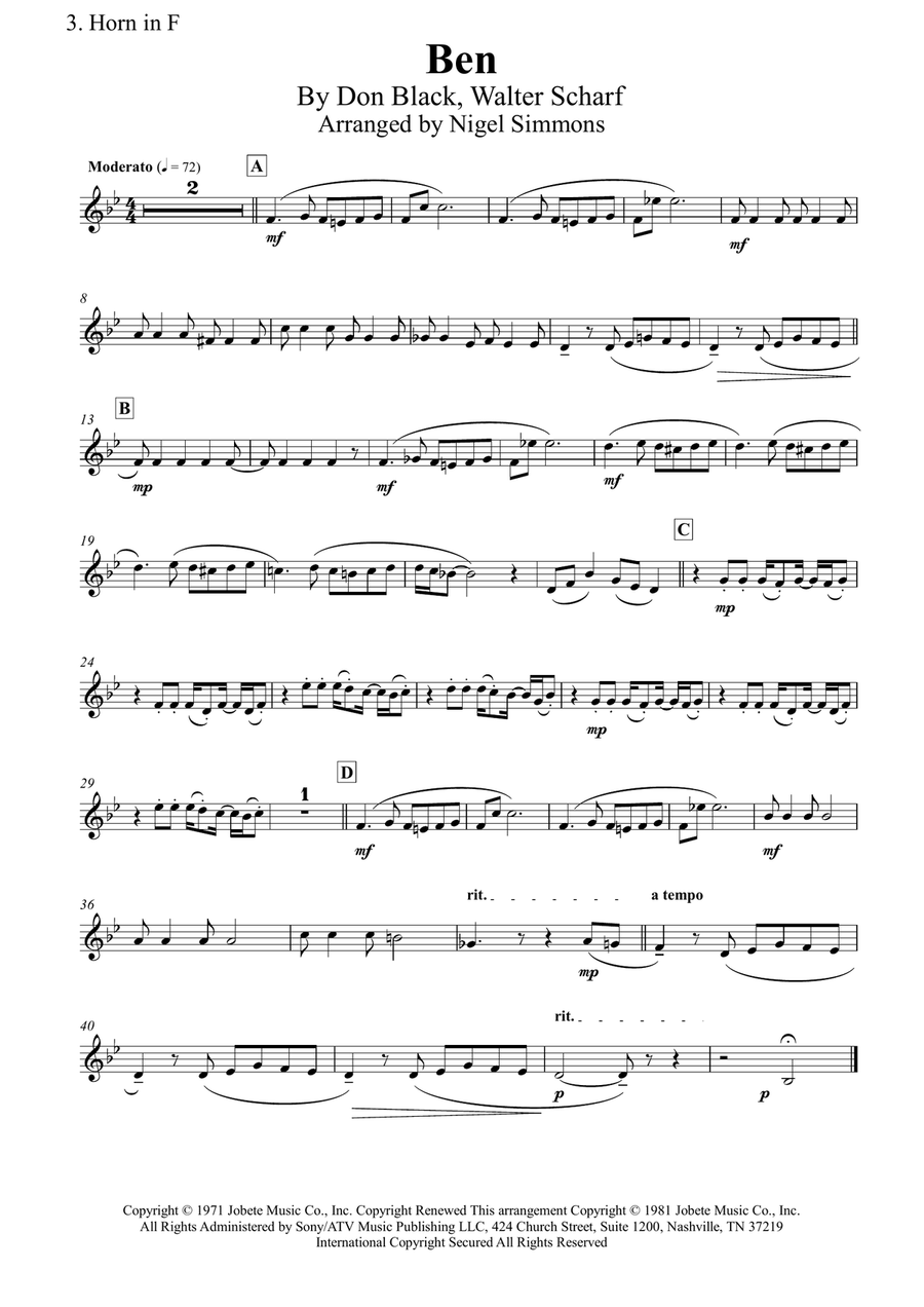 Ben Ben Brass Quintet scores gallery preview page 6