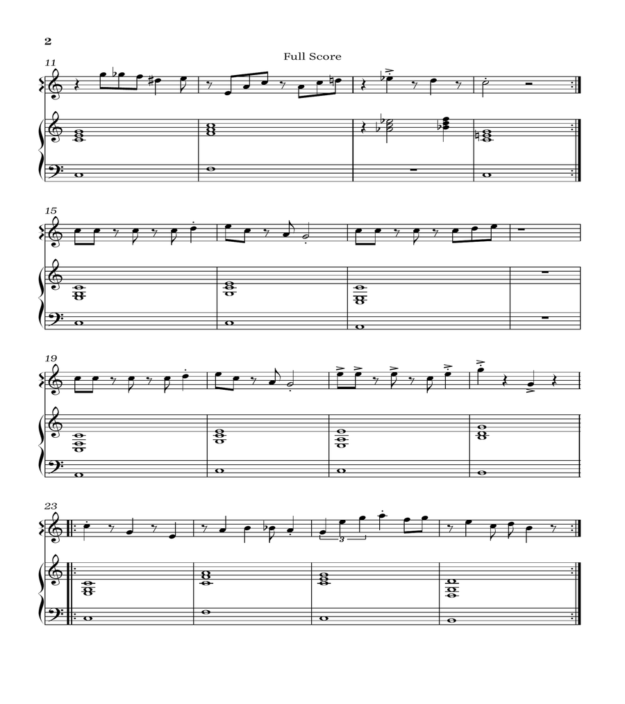 Super Mario Bros Theme Flute Solo scores gallery preview page 2