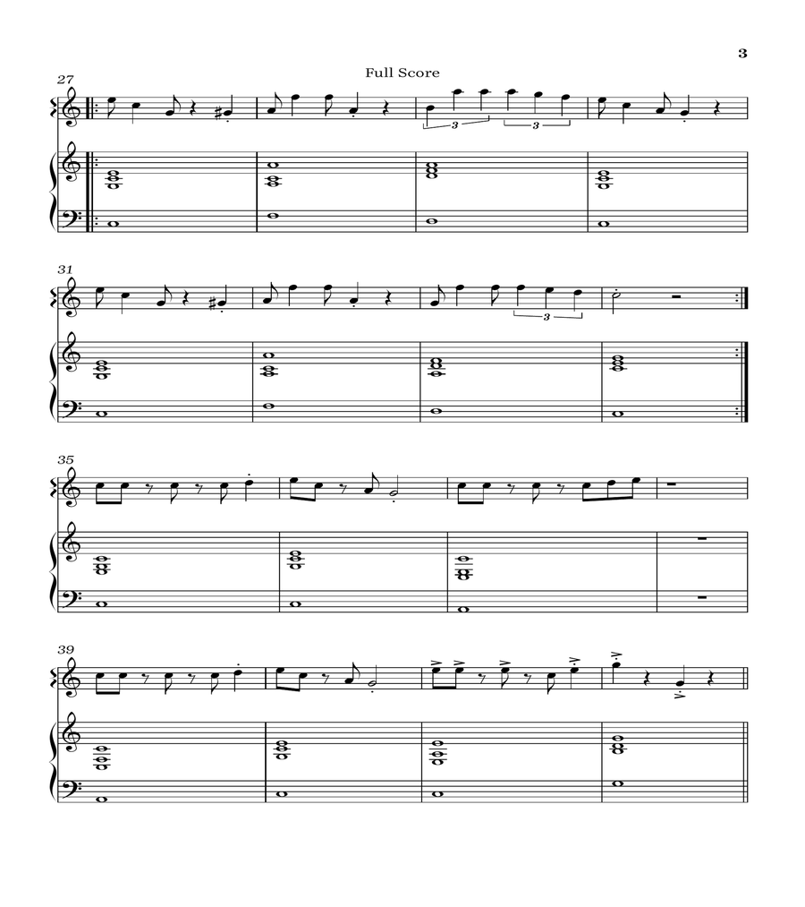 Super Mario Bros Theme Flute Solo scores gallery preview page 3