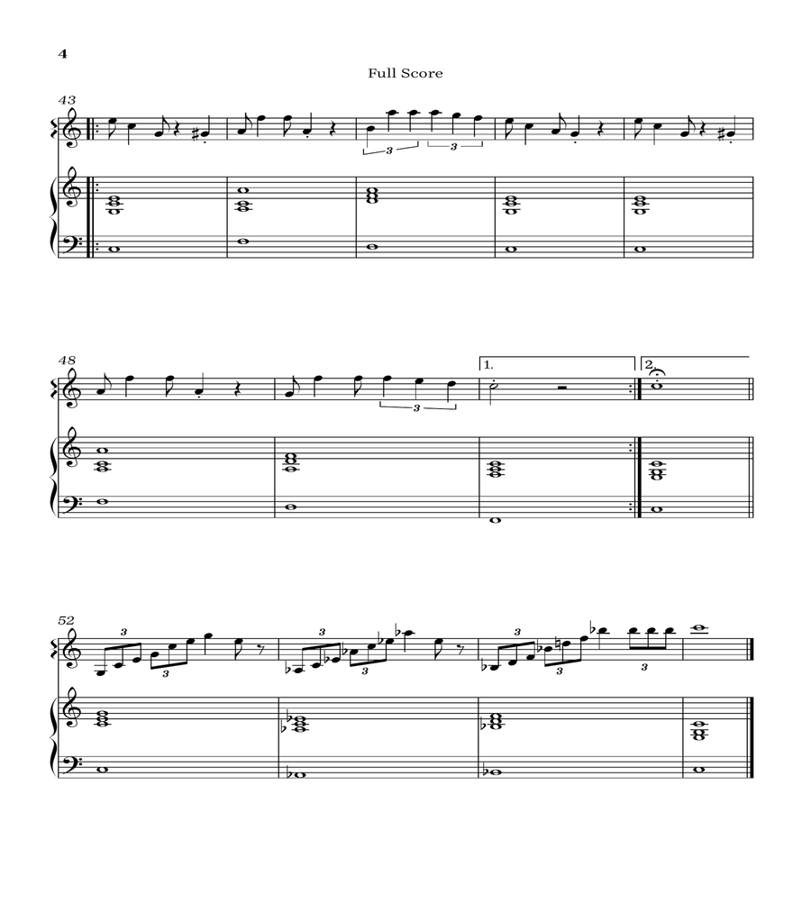 Super Mario Bros Theme Flute Solo scores gallery preview page 4