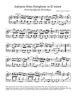 Andante from Symphony in D minor