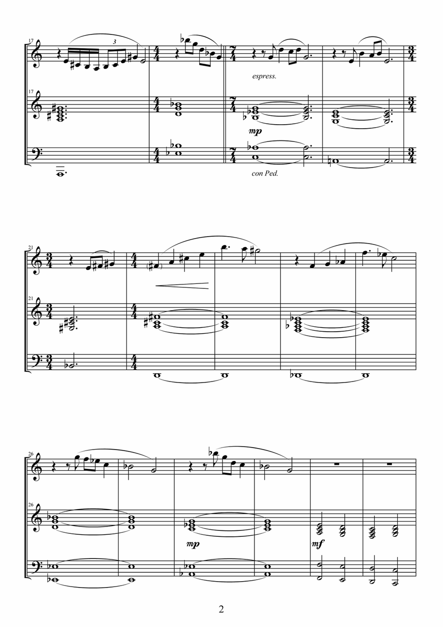 Ocean Waves (foglio album) Piano Solo scores gallery preview page 3