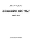 Jesus Christ Is Risen Today Viola Duet