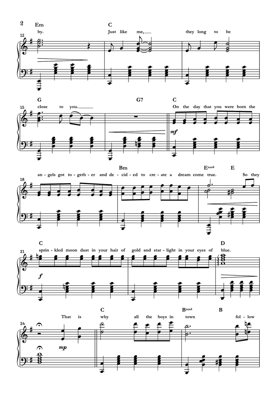 Close To You Piano Solo scores gallery preview page 2