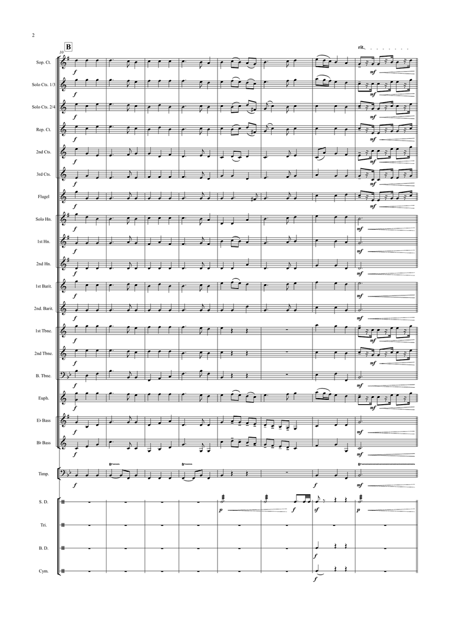 National Anthem: God Save The King Brass Band scores gallery preview page 2
