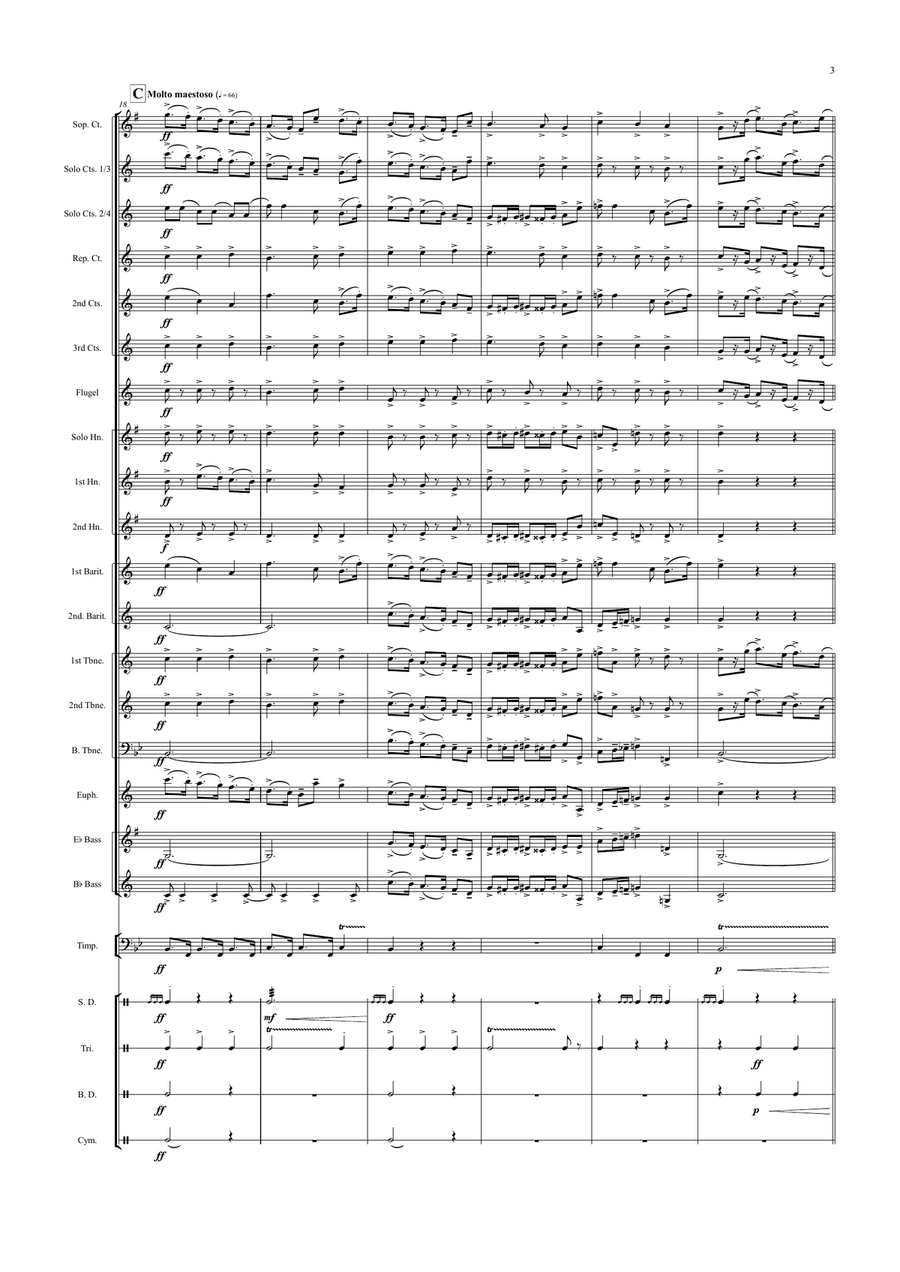 National Anthem: God Save The King Brass Band scores gallery preview page 3
