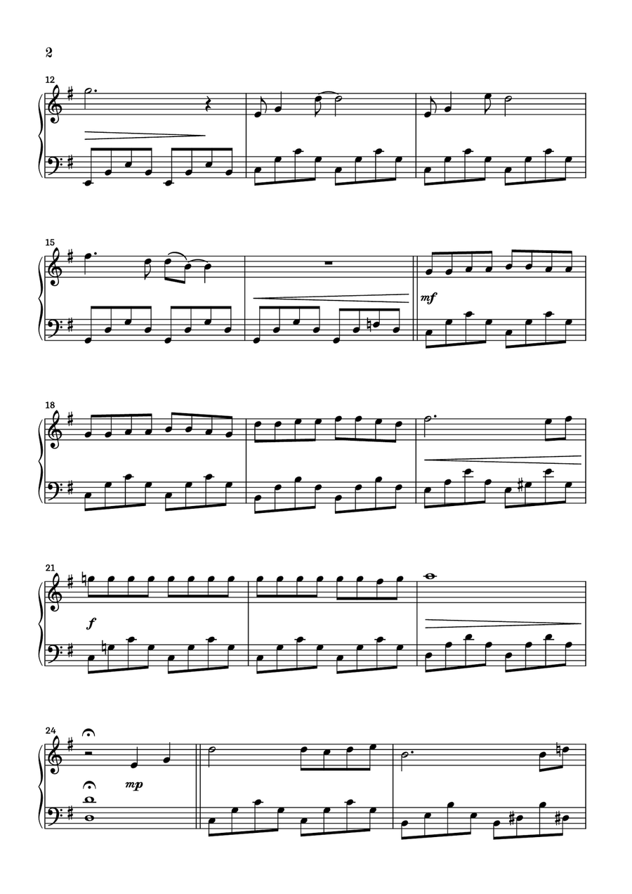Close To You Piano Solo scores gallery preview page 2