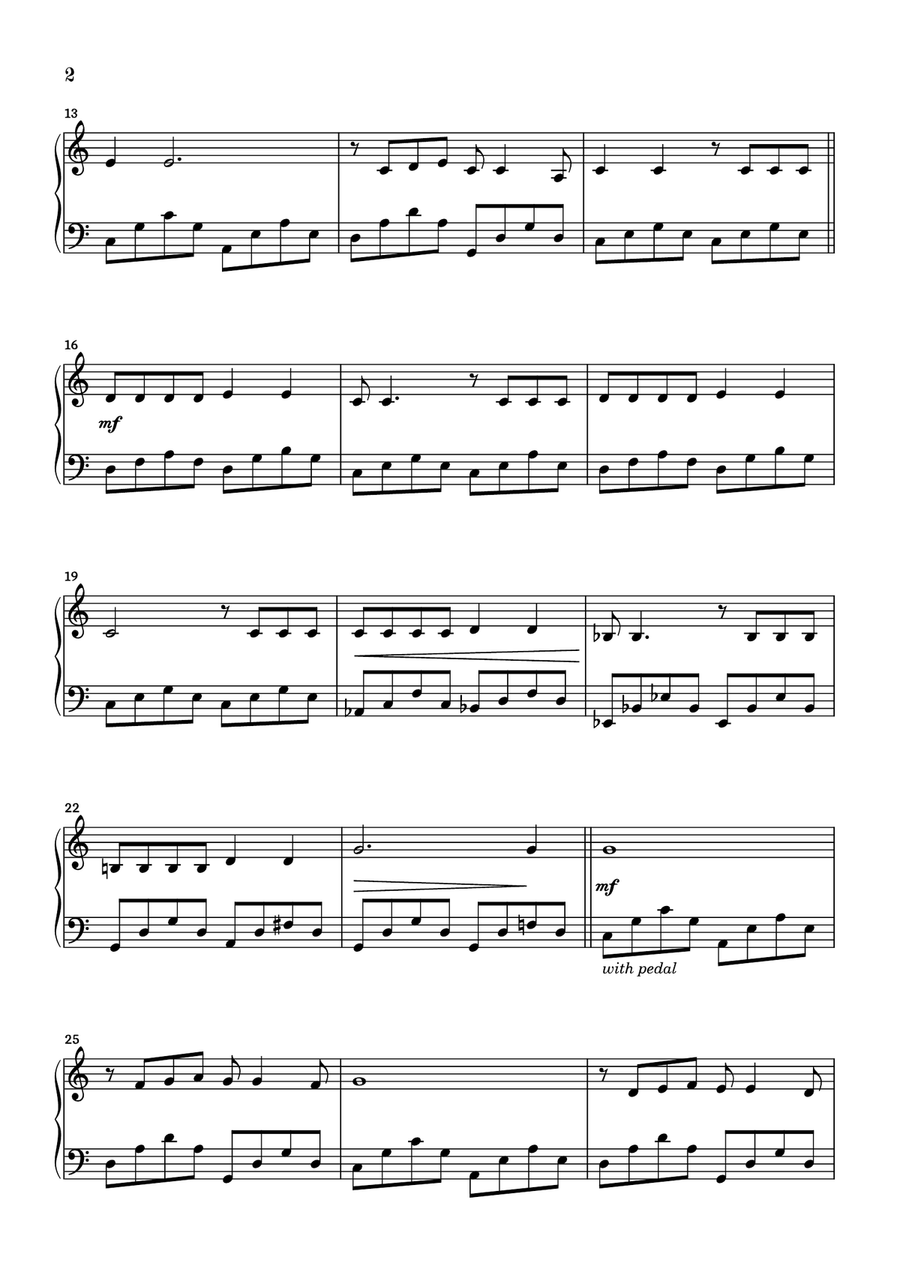Blue Moon Piano Solo scores gallery preview page 2