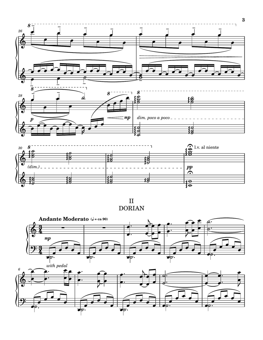 Nocturnes of the Seven Modes Chamber Music scores gallery preview page 5
