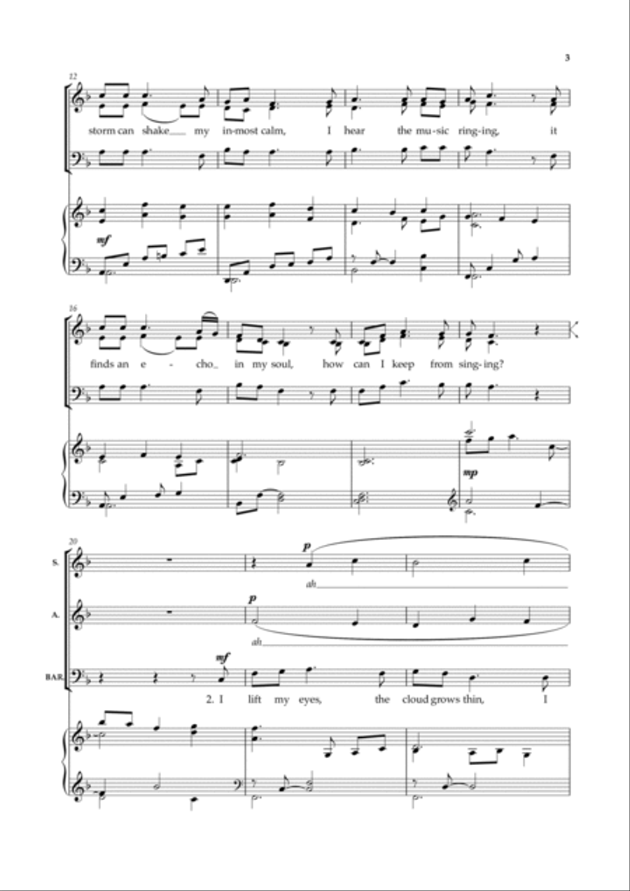 How can I keep from singing? 3-Part scores gallery preview page 3