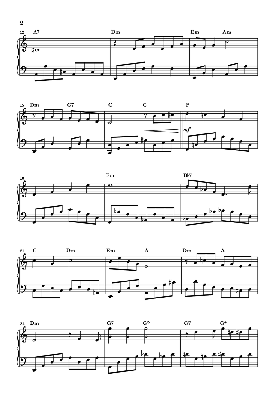 Stardust Piano Solo scores gallery preview page 2