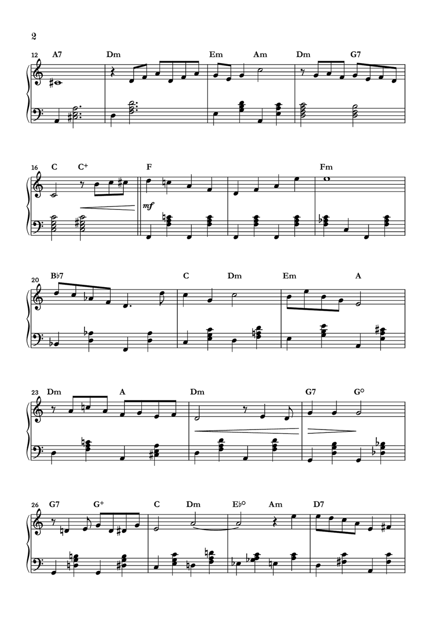 Stardust Piano Solo scores gallery preview page 2
