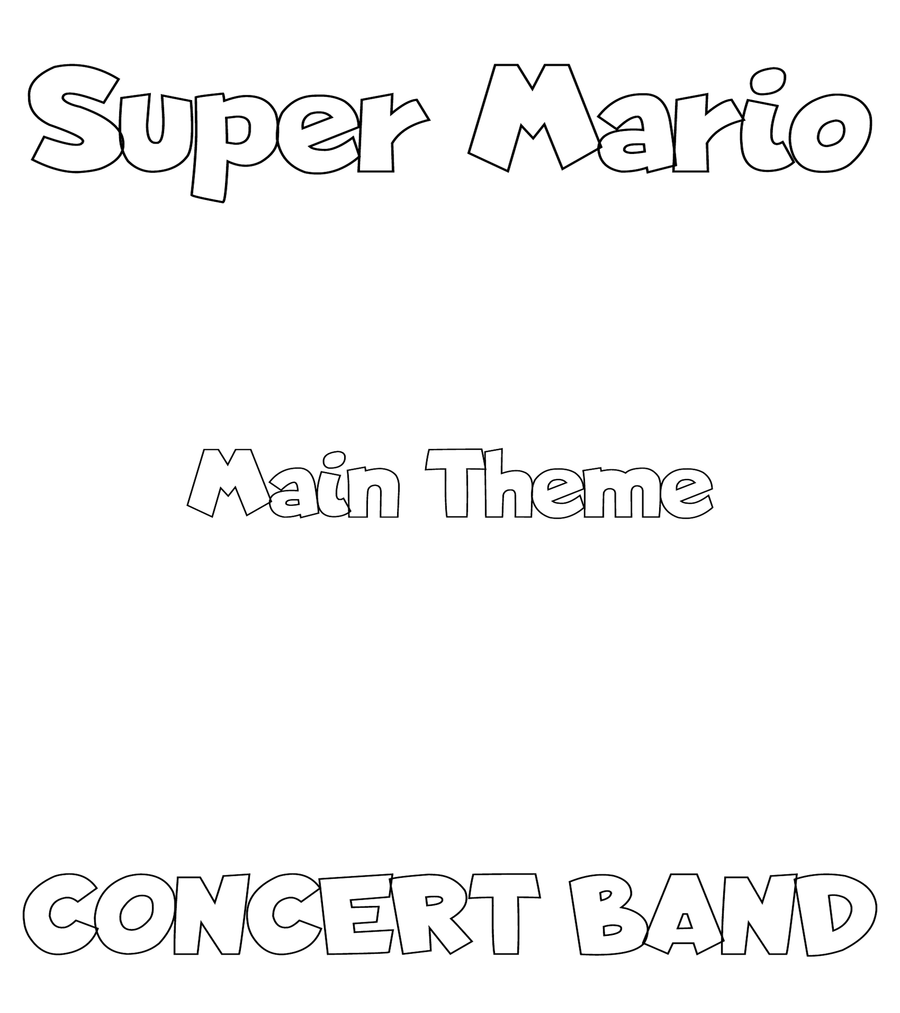 Super Mario Bros Theme Concert Band scores gallery preview page 1